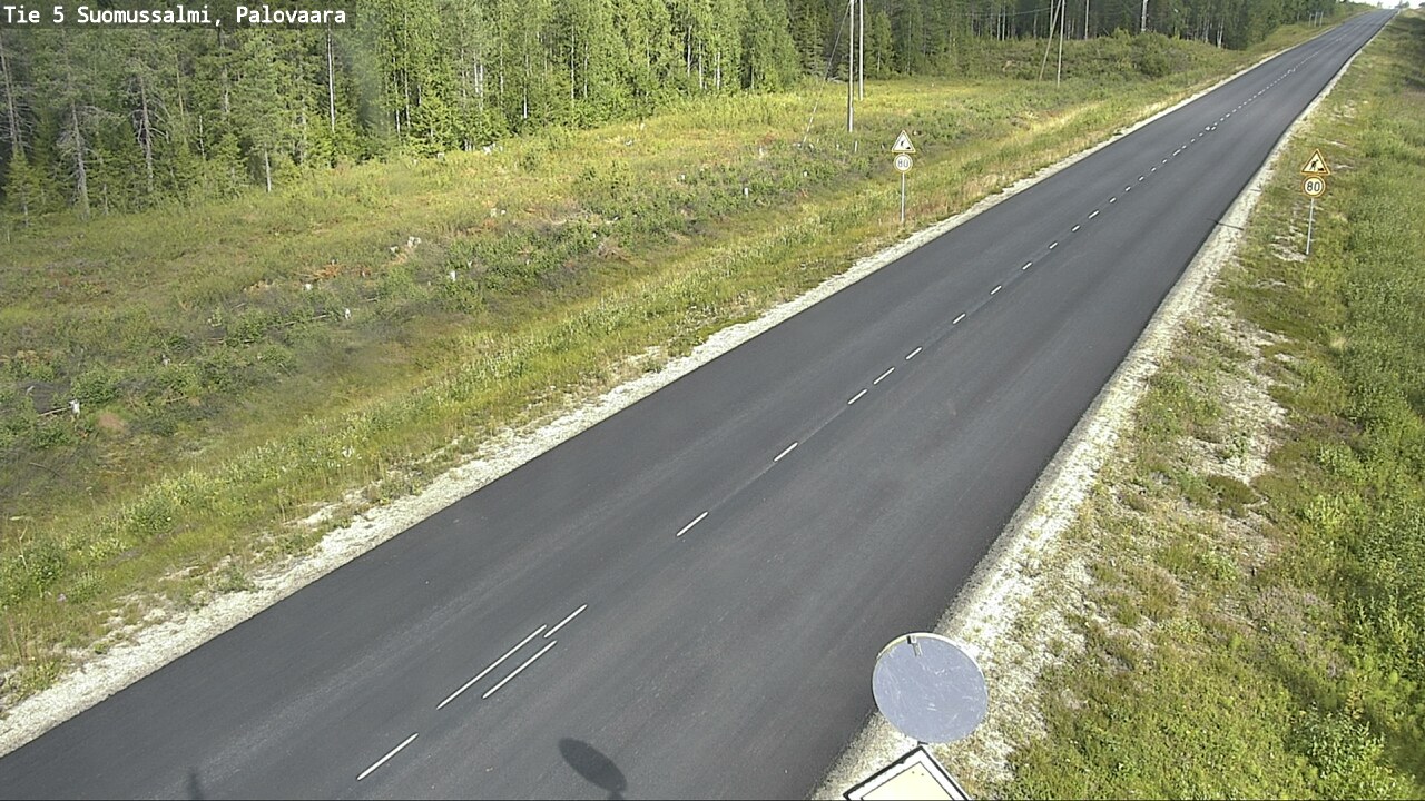 Weather Camera Image Road 5 Suomussalmi, Palovaara, Suomussalmi, Kainuu