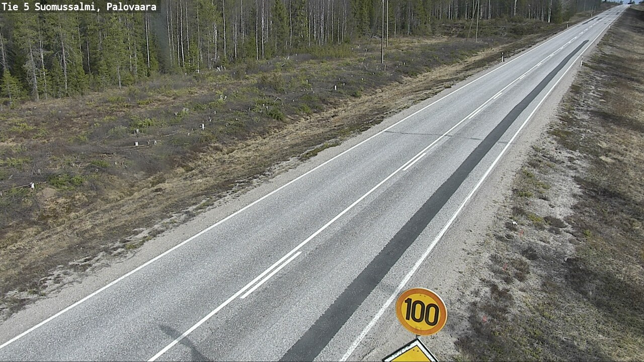 Weather Camera Image Road 5 Suomussalmi, Palovaara, Suomussalmi, Kainuu