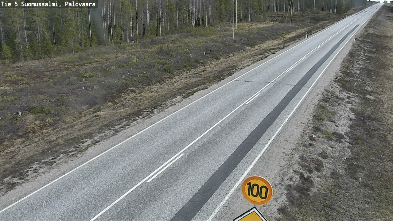 Weather Camera Image Road 5 Suomussalmi, Palovaara, Suomussalmi, Kainuu