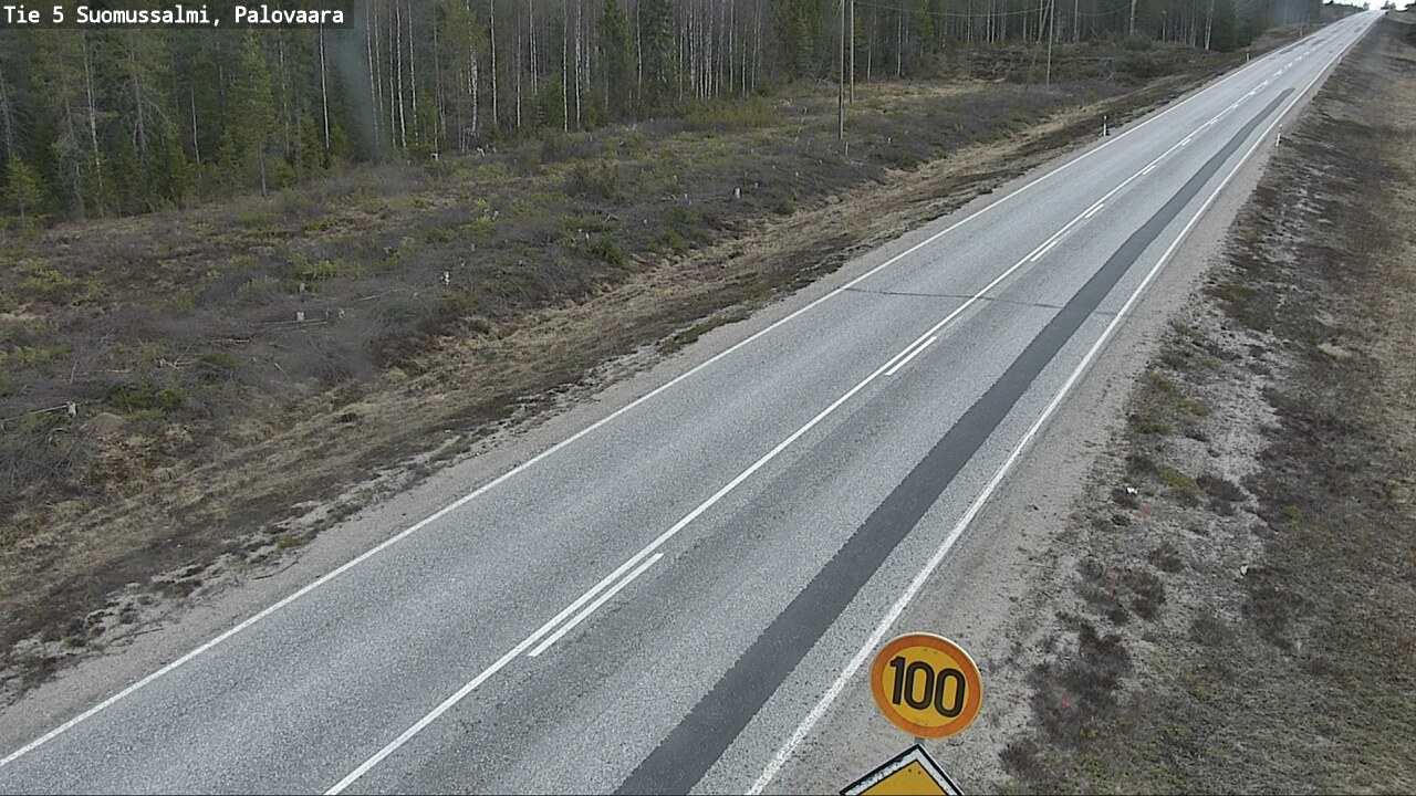 Weather Camera Image Road 5 Suomussalmi, Palovaara, Suomussalmi, Kainuu