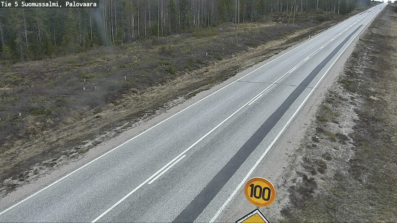 Weather Camera Image Road 5 Suomussalmi, Palovaara, Suomussalmi, Kainuu