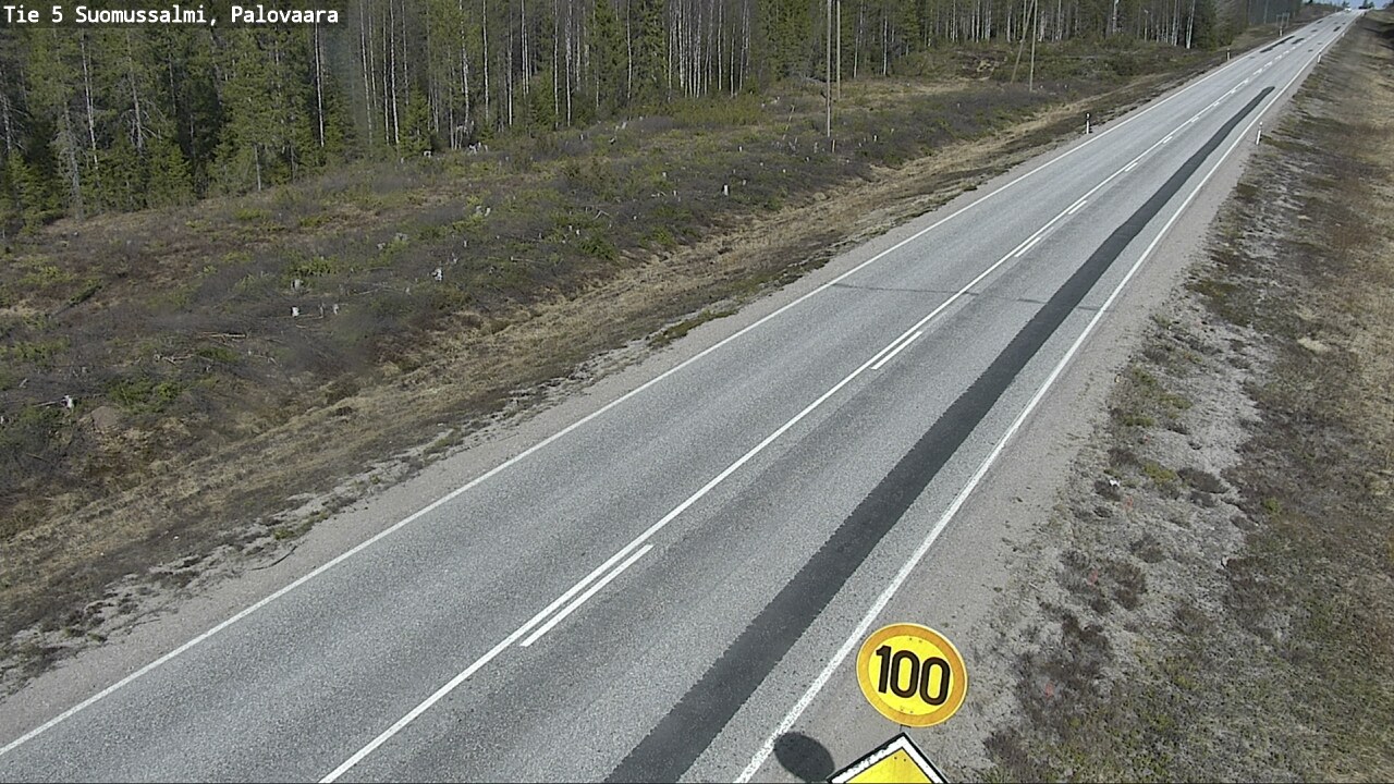 Weather Camera Image Road 5 Suomussalmi, Palovaara, Suomussalmi, Kainuu