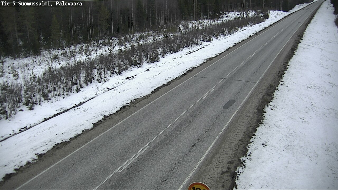 Weather Camera Image Road 5 Suomussalmi, Palovaara, Suomussalmi, Kainuu