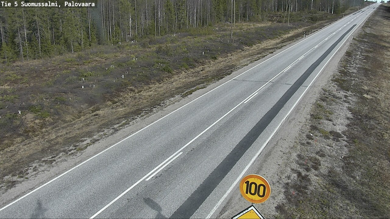 Kelikamerat Kuva Tie 5 Suomussalmi, Palovaara, Suomussalmi, Kainuu
