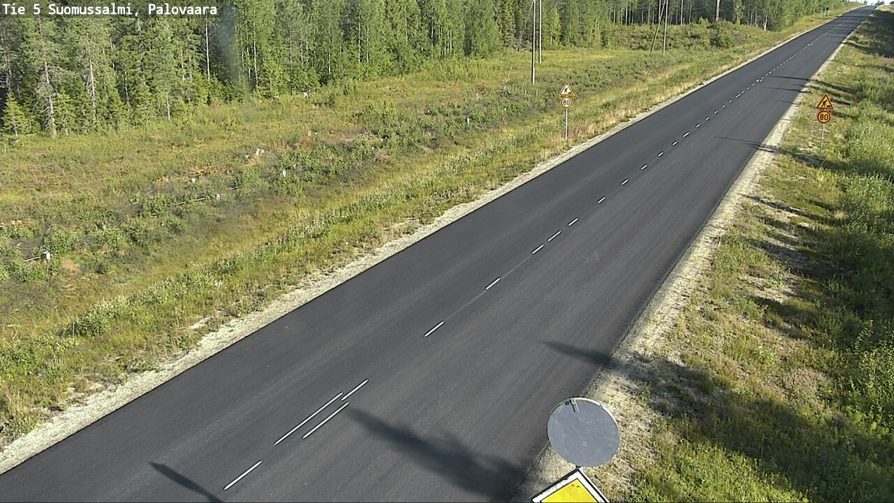 Weather Camera Image Road 5 Suomussalmi, Palovaara, Suomussalmi, Kainuu