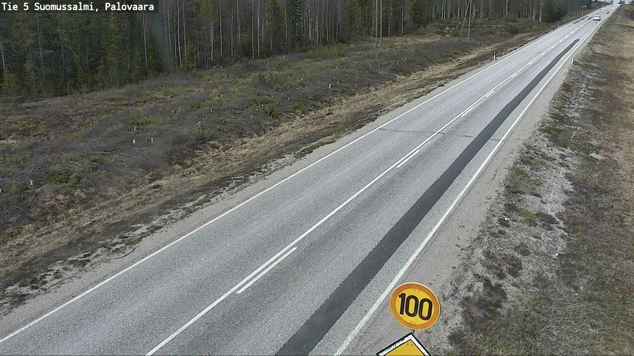 Weather Camera Image Road 5 Suomussalmi, Palovaara, Suomussalmi, Kainuu