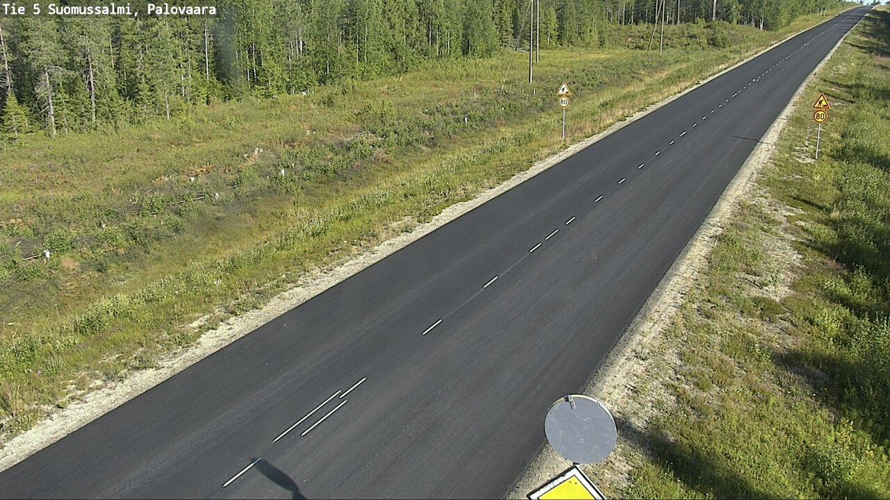 Weather Camera Image Road 5 Suomussalmi, Palovaara, Suomussalmi, Kainuu