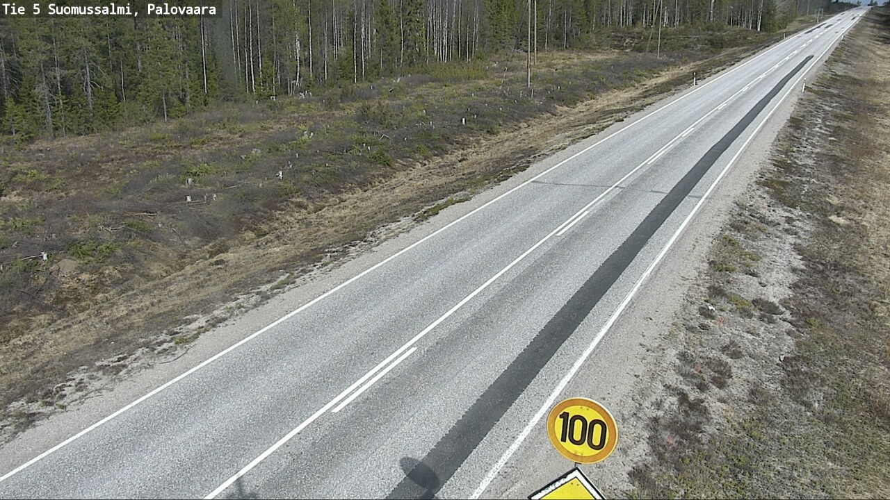 Weather Camera Image Road 5 Suomussalmi, Palovaara, Suomussalmi, Kainuu