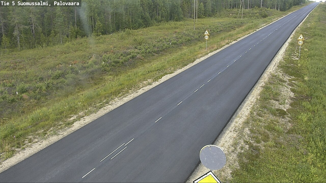 Kelikamerat Kuva Tie 5 Suomussalmi, Palovaara, Suomussalmi, Kainuu