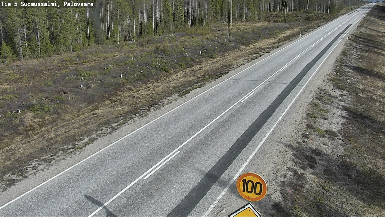 Weather Camera Image Road 5 Suomussalmi, Palovaara, Suomussalmi, Kainuu