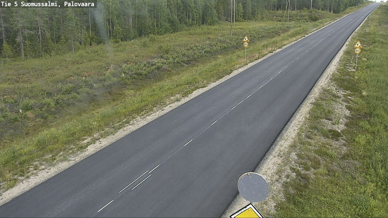 Kelikamerat Kuva Tie 5 Suomussalmi, Palovaara, Suomussalmi, Kainuu