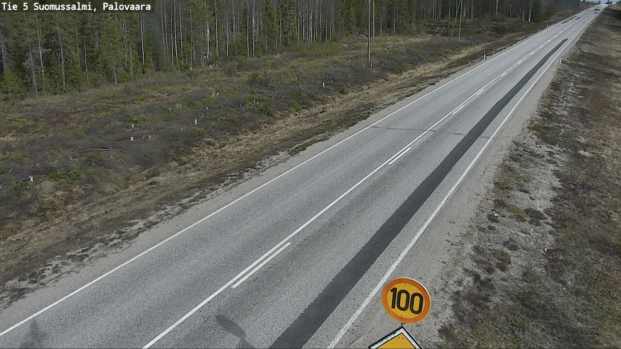 Weather Camera Image Road 5 Suomussalmi, Palovaara, Suomussalmi, Kainuu