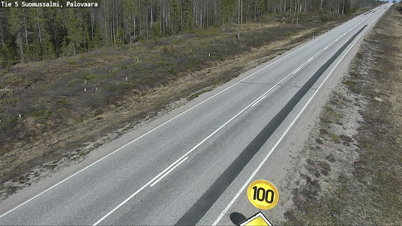 Weather Camera Image Road 5 Suomussalmi, Palovaara, Suomussalmi, Kainuu