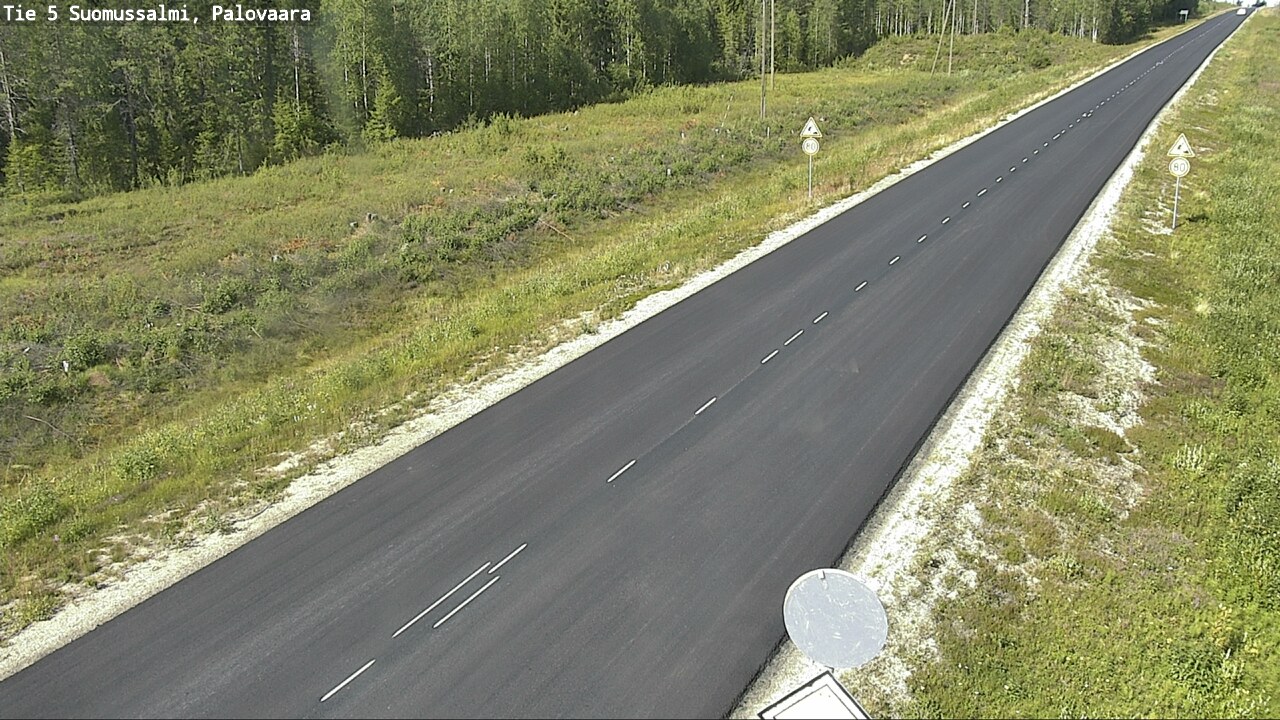 Kelikamerat Kuva Tie 5 Suomussalmi, Palovaara, Suomussalmi, Kainuu