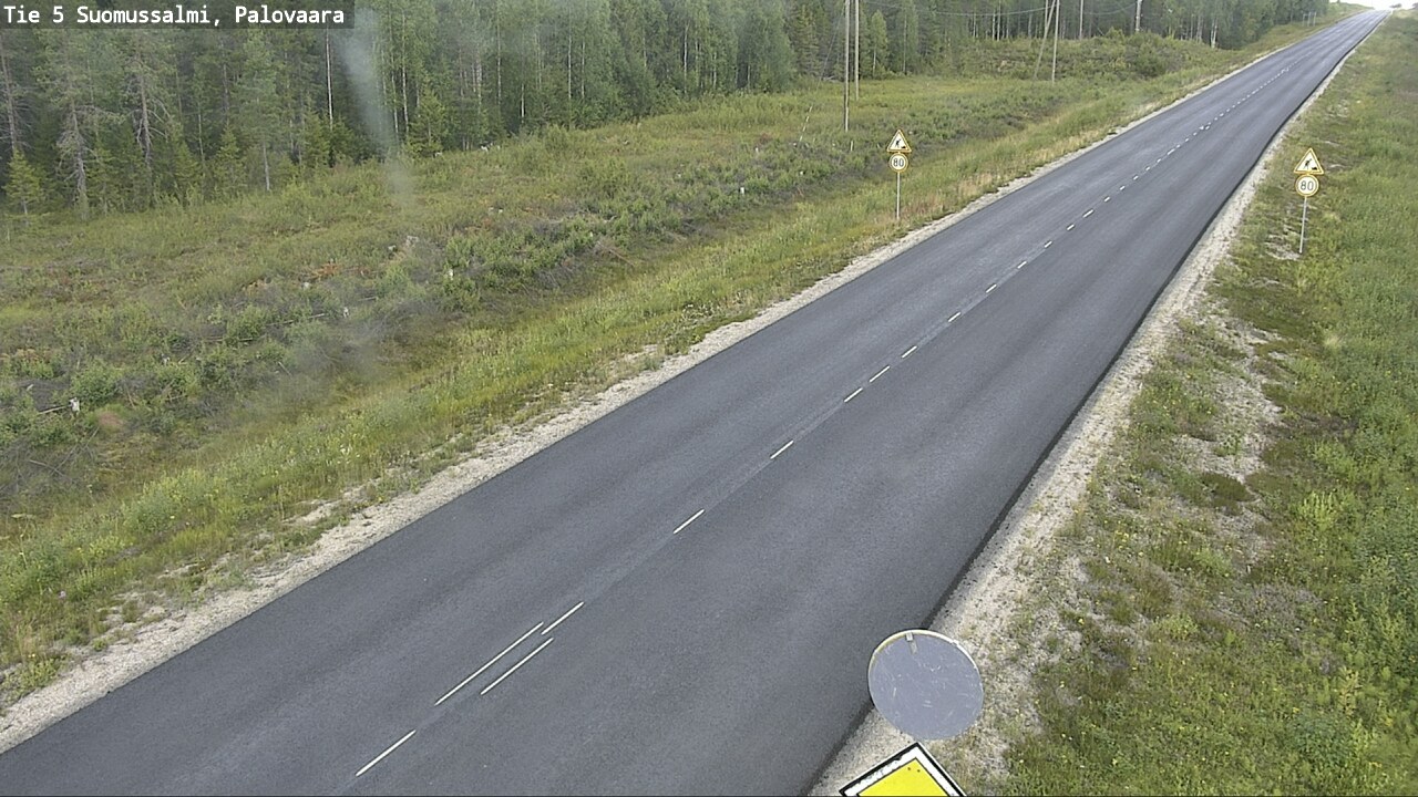 Kelikamerat Kuva Tie 5 Suomussalmi, Palovaara, Suomussalmi, Kainuu