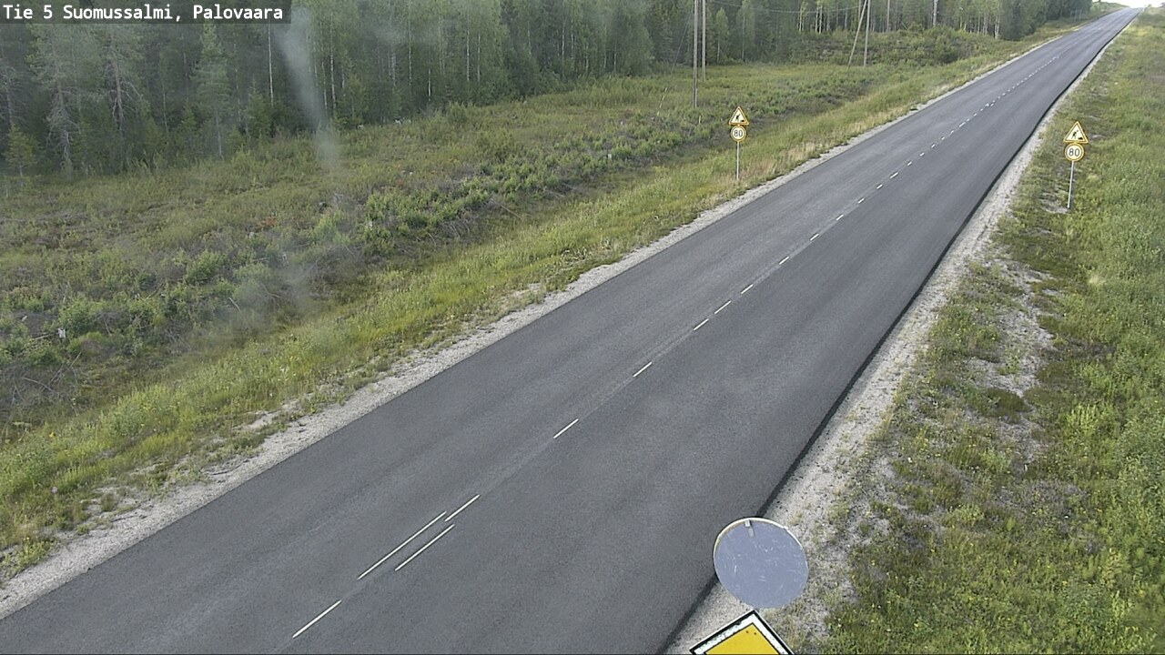 Kelikamerat Kuva Tie 5 Suomussalmi, Palovaara, Suomussalmi, Kainuu