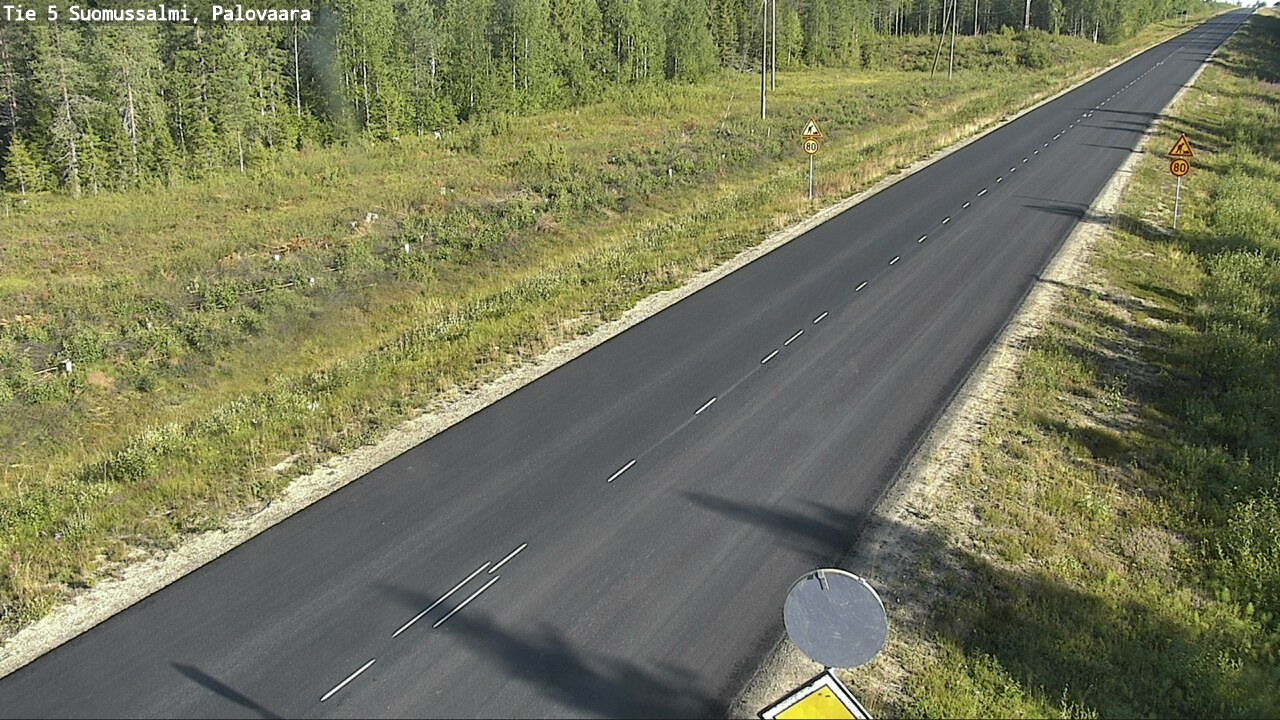Weather Camera Image Road 5 Suomussalmi, Palovaara, Suomussalmi, Kainuu