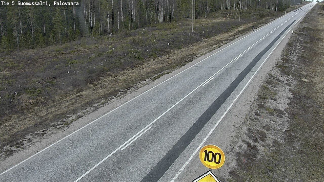 Weather Camera Image Road 5 Suomussalmi, Palovaara, Suomussalmi, Kainuu