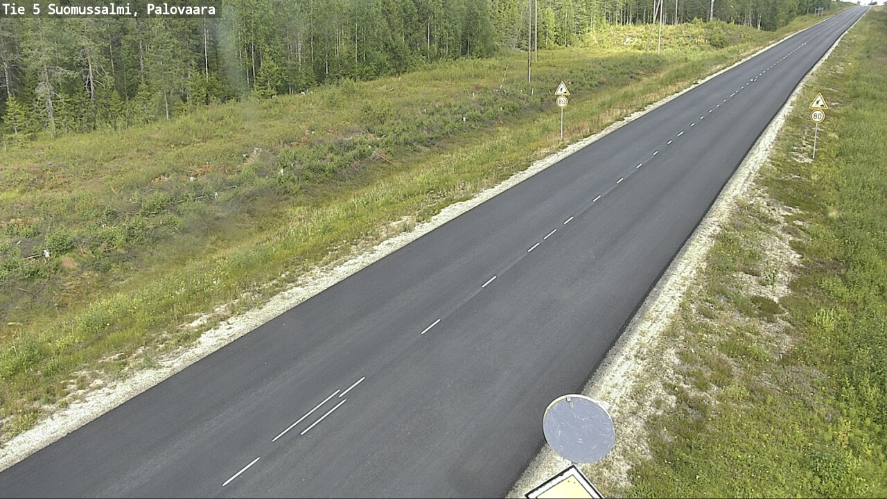 Kelikamerat Kuva Tie 5 Suomussalmi, Palovaara, Suomussalmi, Kainuu