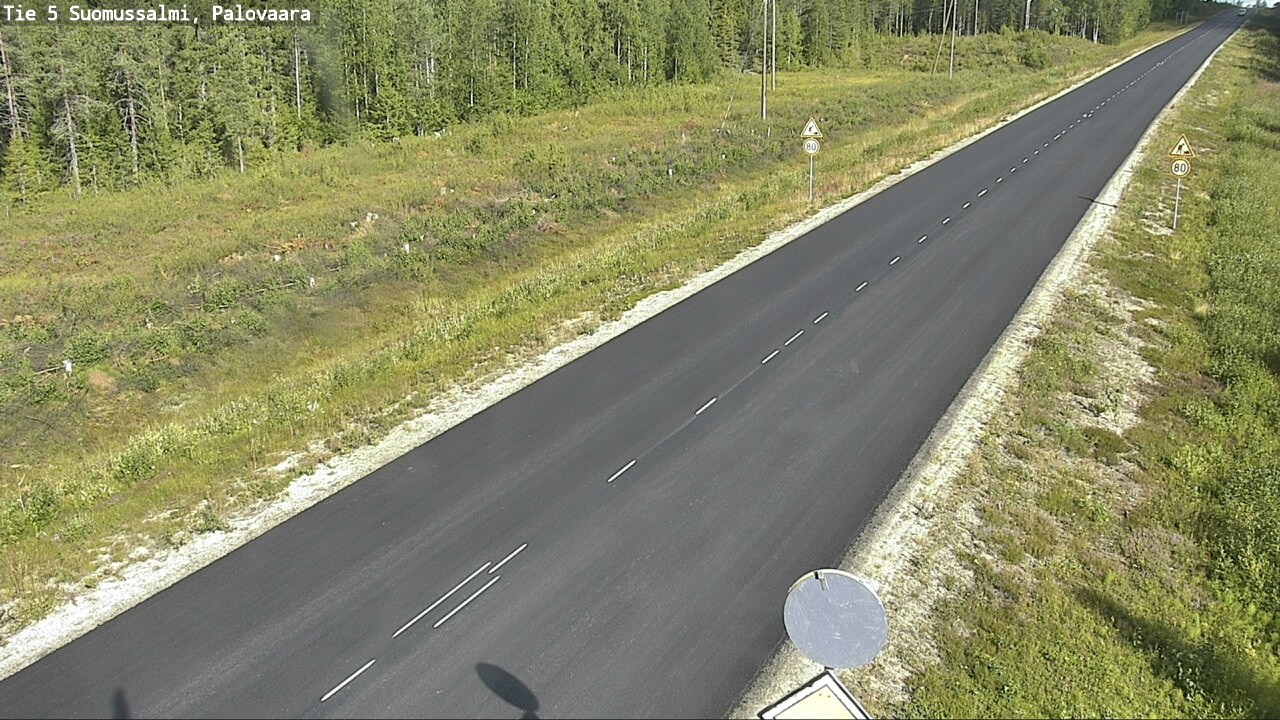 Weather Camera Image Road 5 Suomussalmi, Palovaara, Suomussalmi, Kainuu