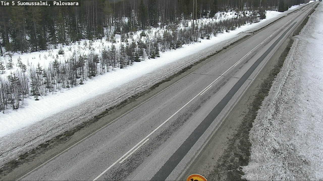 Weather Camera Image Road 5 Suomussalmi, Palovaara, Suomussalmi, Kainuu