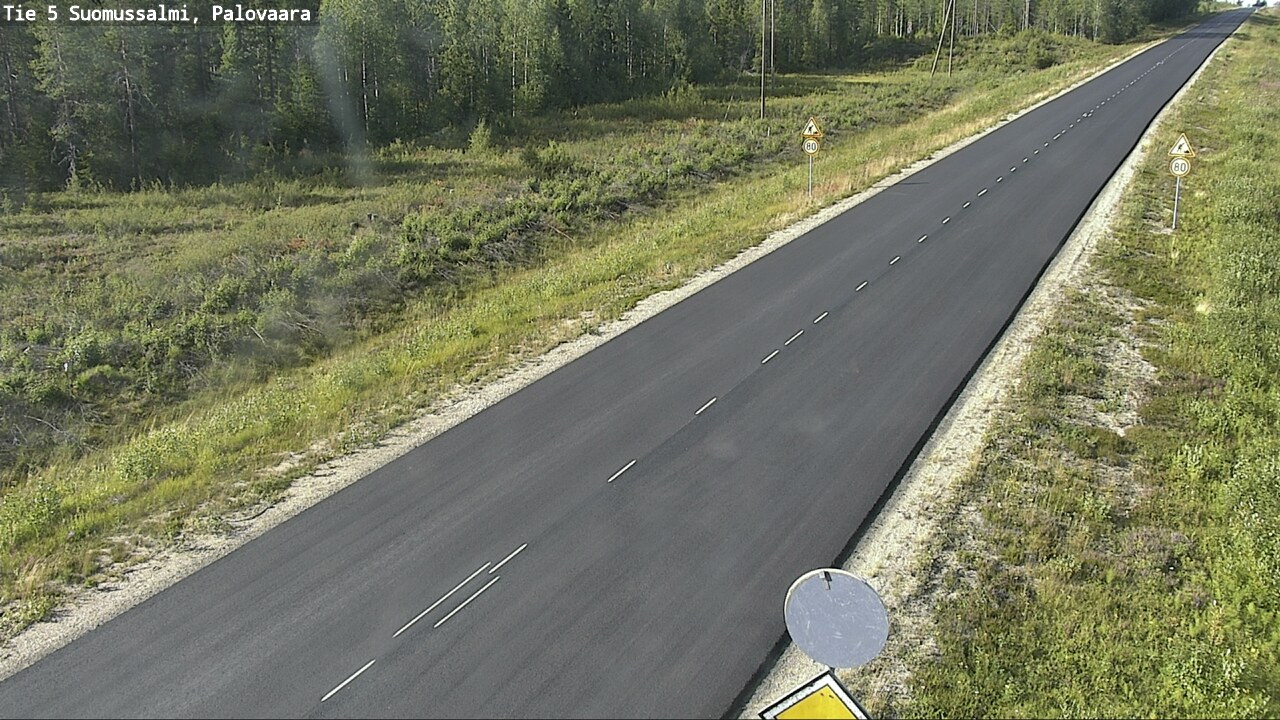 Kelikamerat Kuva Tie 5 Suomussalmi, Palovaara, Suomussalmi, Kainuu