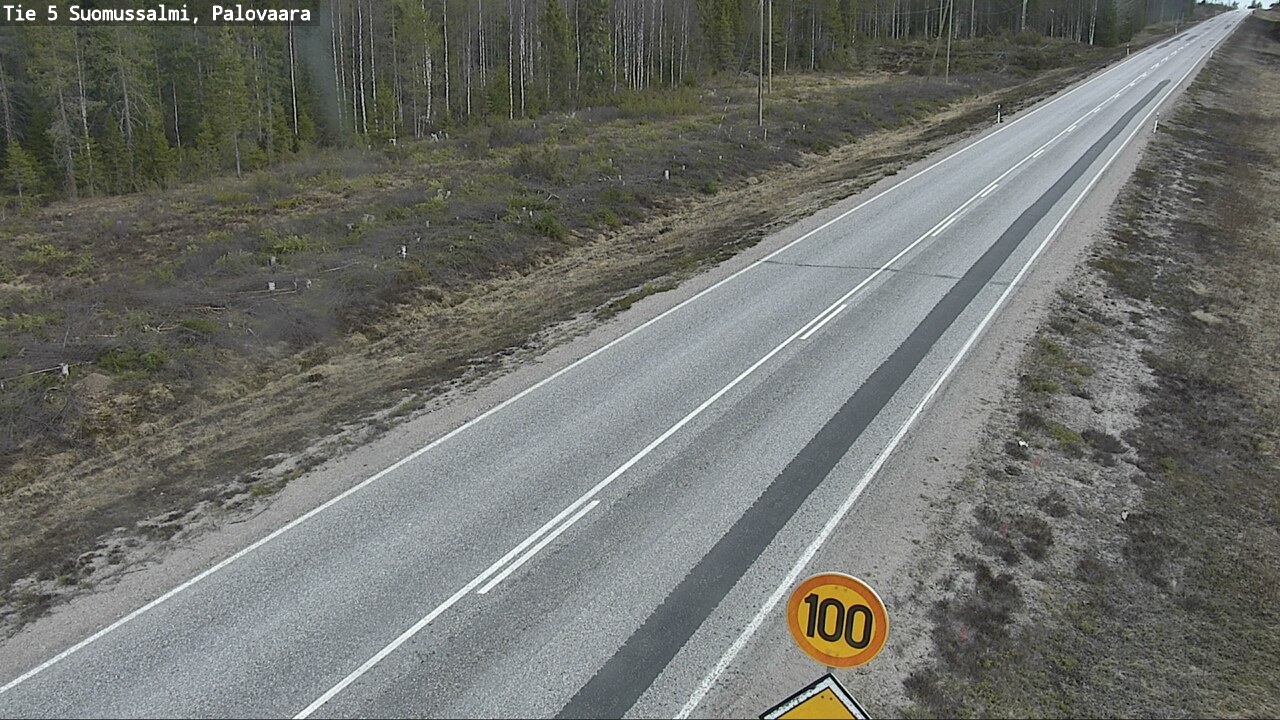 Weather Camera Image Road 5 Suomussalmi, Palovaara, Suomussalmi, Kainuu