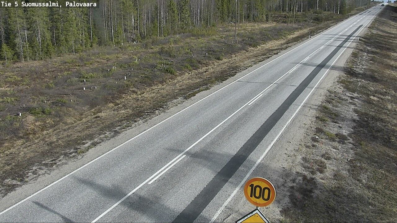 Weather Camera Image Road 5 Suomussalmi, Palovaara, Suomussalmi, Kainuu