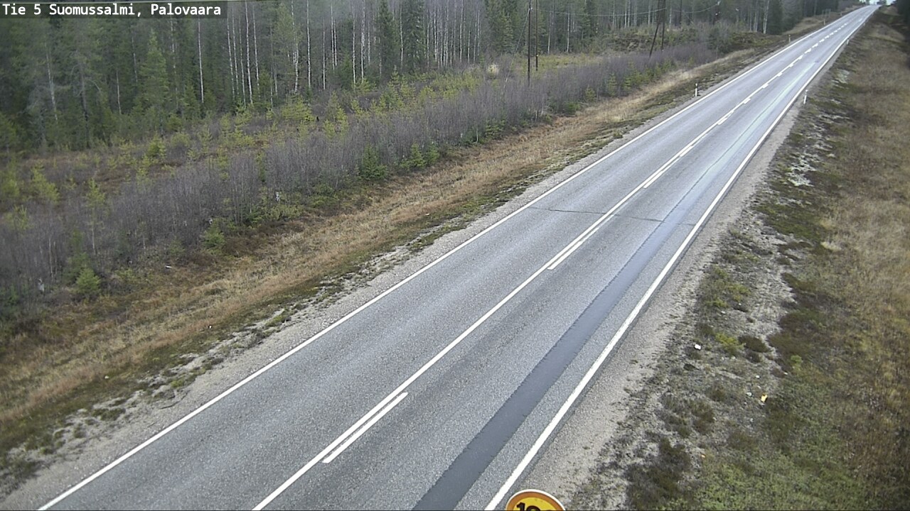 Weather Camera Image Väg 5 Suomussalmi, Palovaara, Suomussalmi, Kainuu