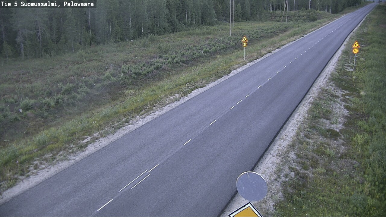 Kelikamerat Kuva Tie 5 Suomussalmi, Palovaara, Suomussalmi, Kainuu