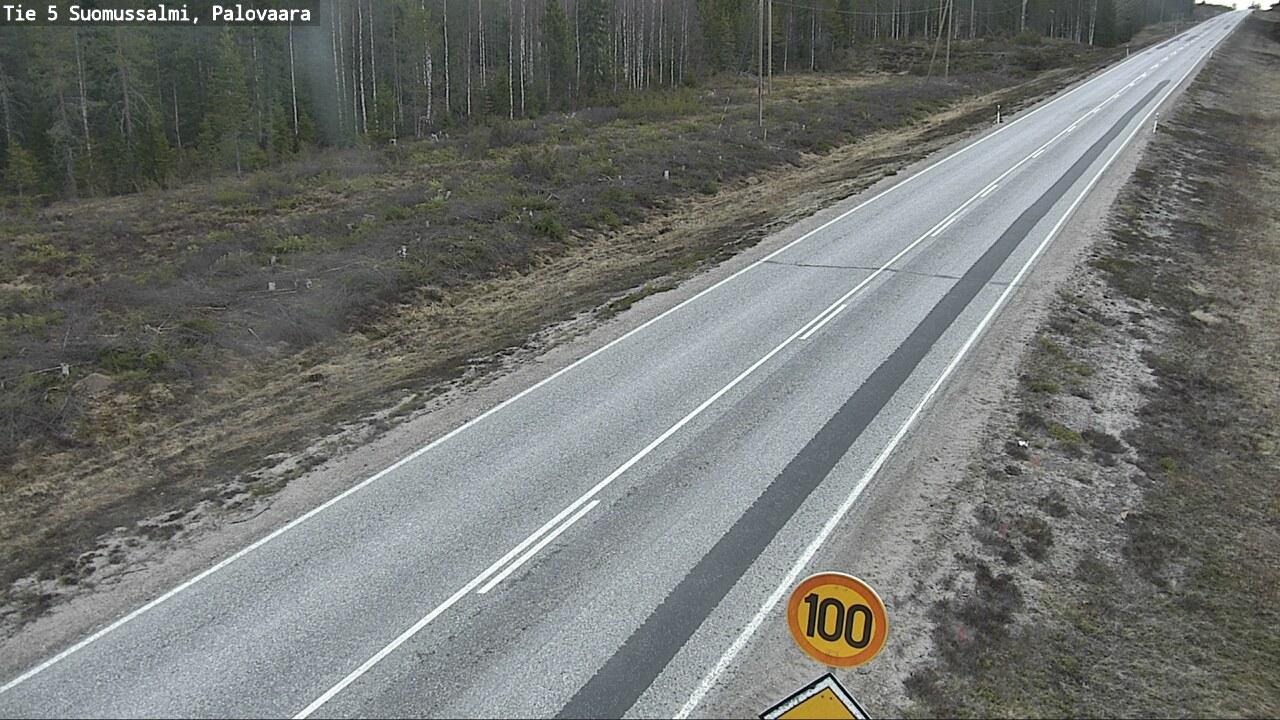 Weather Camera Image Road 5 Suomussalmi, Palovaara, Suomussalmi, Kainuu