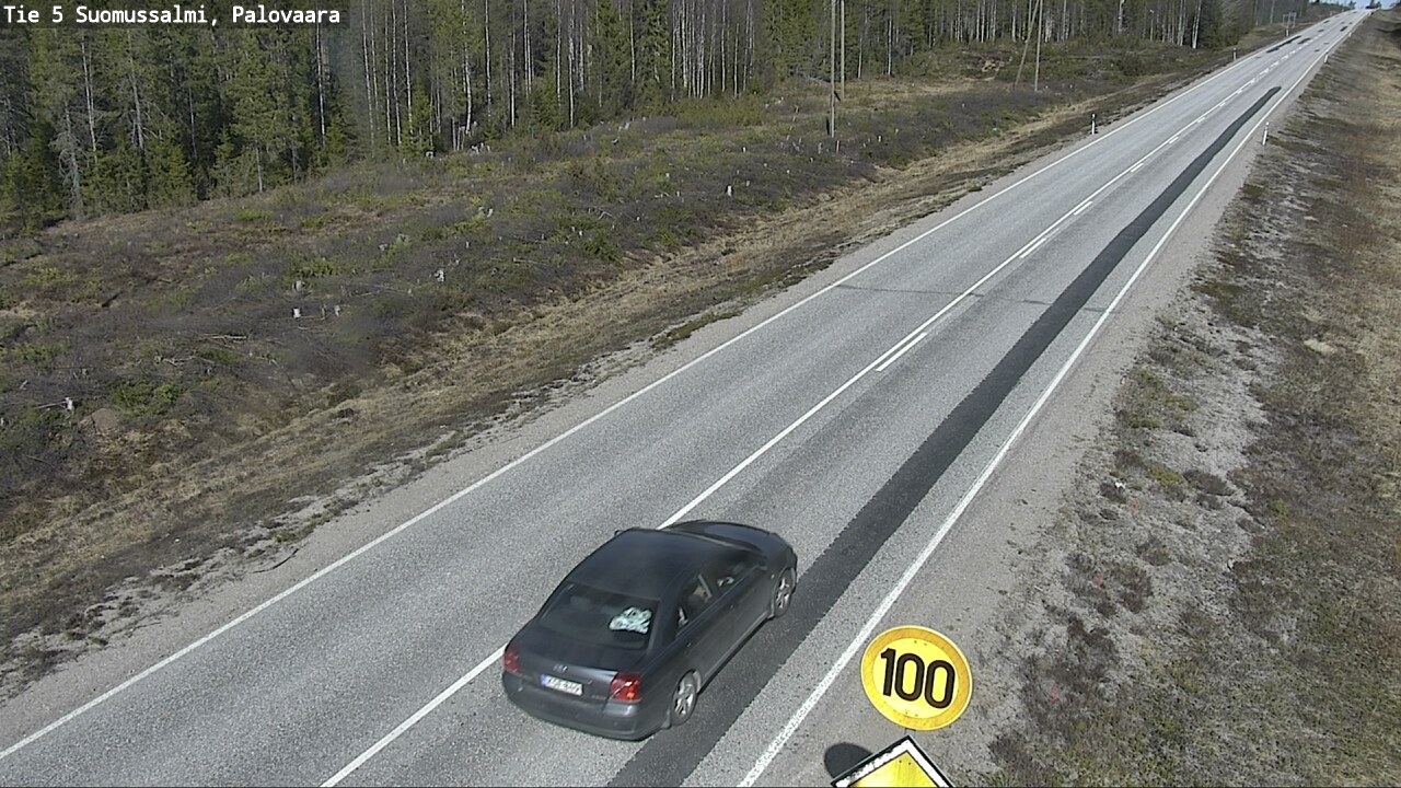 Weather Camera Image Road 5 Suomussalmi, Palovaara, Suomussalmi, Kainuu