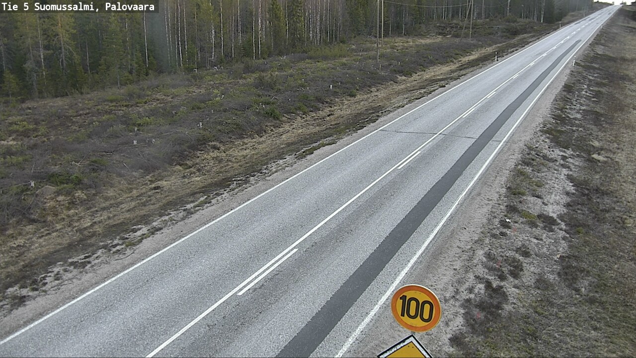 Weather Camera Image Road 5 Suomussalmi, Palovaara, Suomussalmi, Kainuu