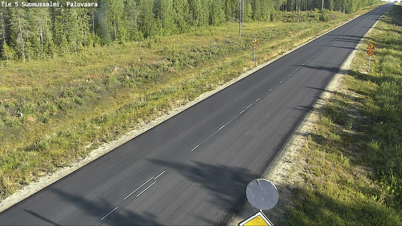 Weather Camera Image Road 5 Suomussalmi, Palovaara, Suomussalmi, Kainuu