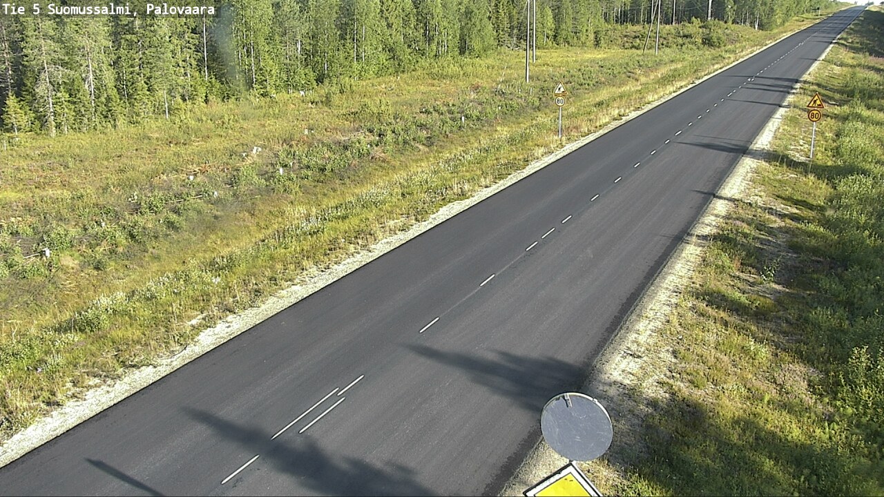 Weather Camera Image Road 5 Suomussalmi, Palovaara, Suomussalmi, Kainuu