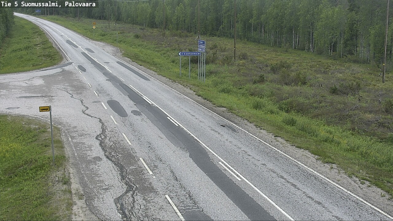 Kelikamerat Kuva Tie 5 Suomussalmi, Palovaara, Suomussalmi, Kainuu