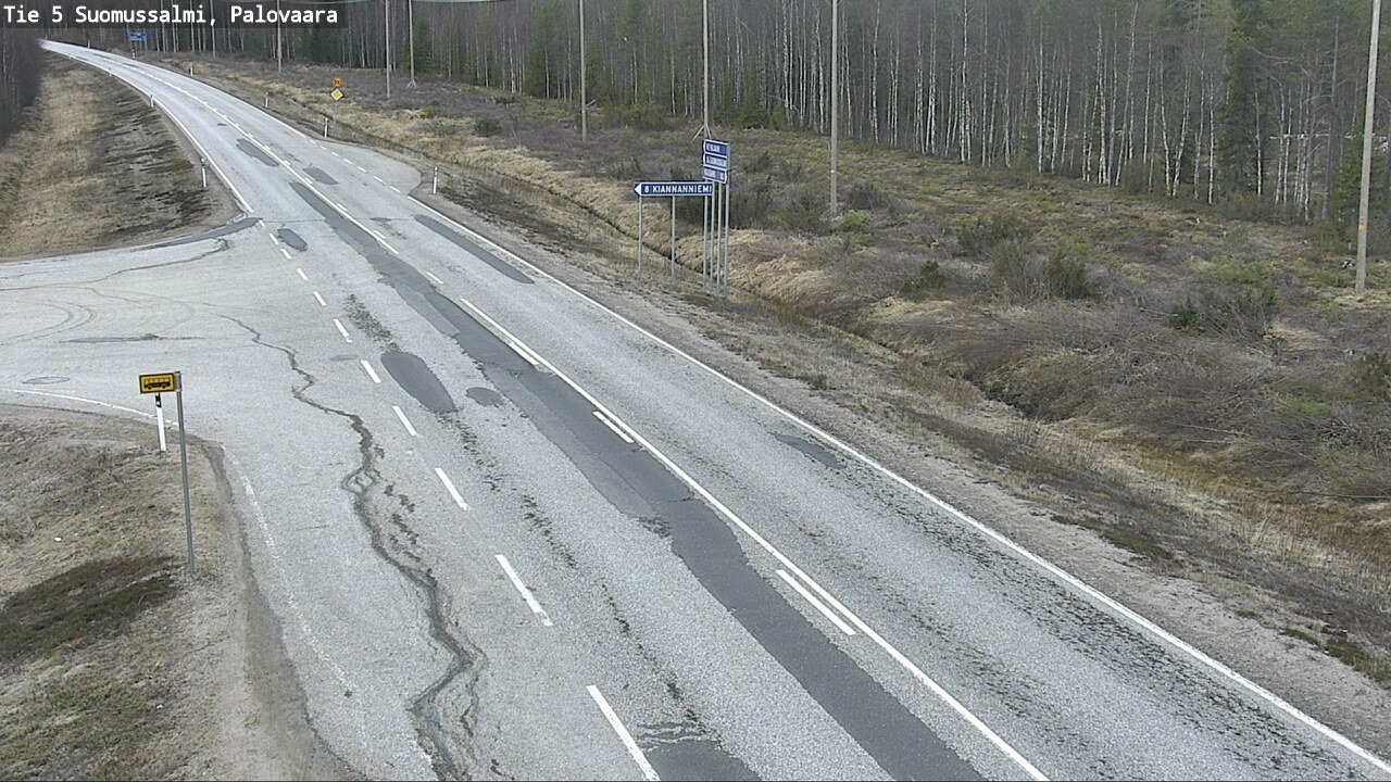 Kelikamerat Kuva Tie 5 Suomussalmi, Palovaara, Suomussalmi, Kainuu