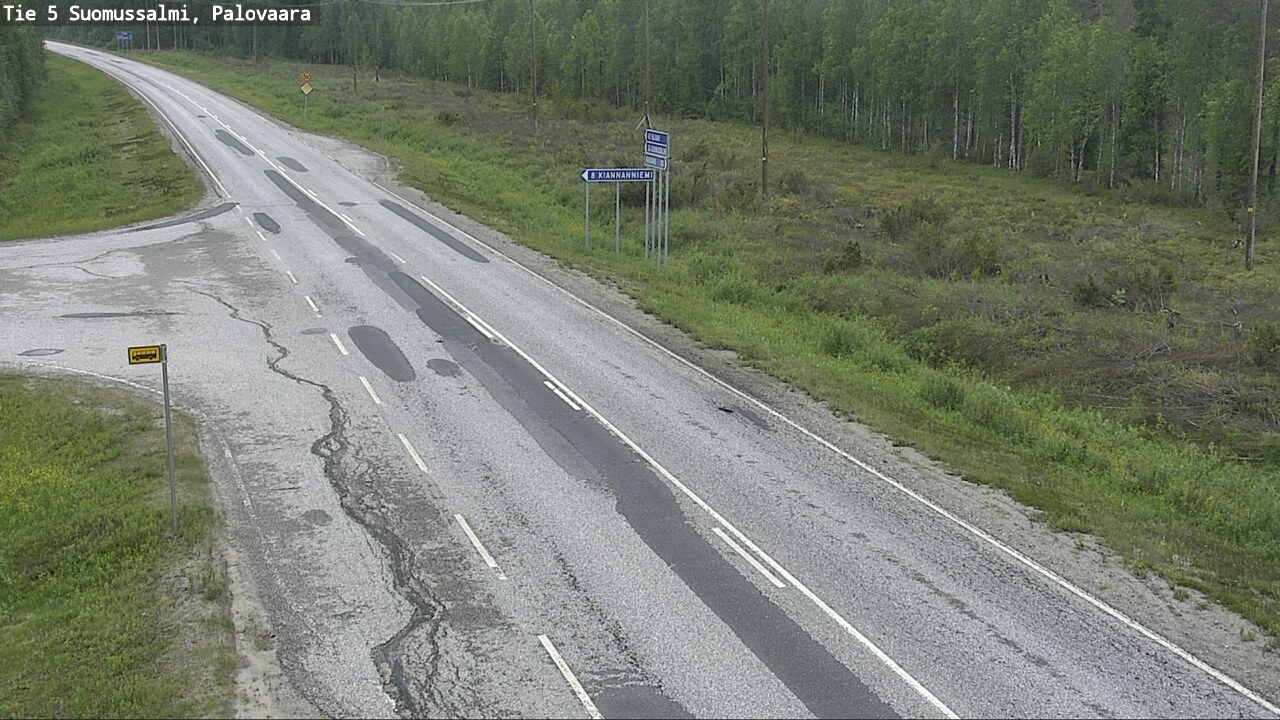 Kelikamerat Kuva Tie 5 Suomussalmi, Palovaara, Suomussalmi, Kainuu