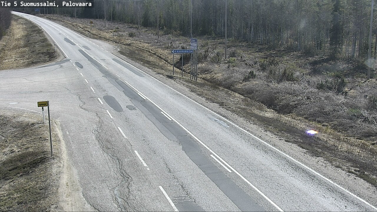 Kelikamerat Kuva Tie 5 Suomussalmi, Palovaara, Suomussalmi, Kainuu