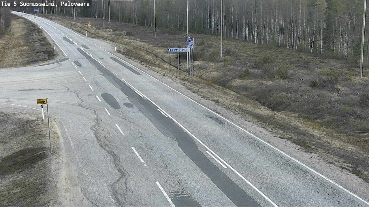 Kelikamerat Kuva Tie 5 Suomussalmi, Palovaara, Suomussalmi, Kainuu