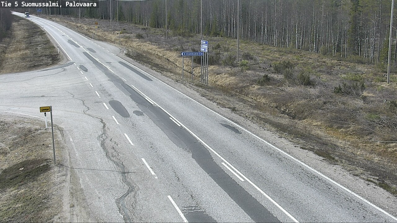 Kelikamerat Kuva Tie 5 Suomussalmi, Palovaara, Suomussalmi, Kainuu
