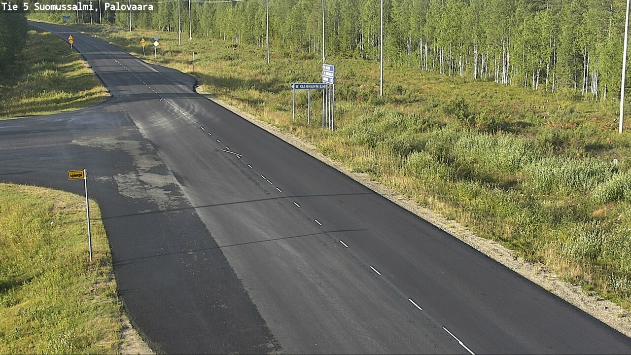 Weather Camera Image Road 5 Suomussalmi, Palovaara, Suomussalmi, Kainuu