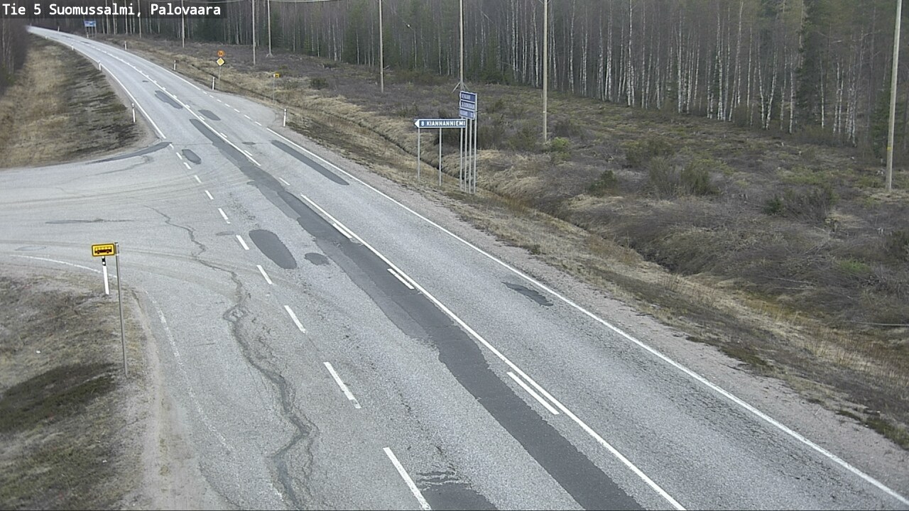 Kelikamerat Kuva Tie 5 Suomussalmi, Palovaara, Suomussalmi, Kainuu