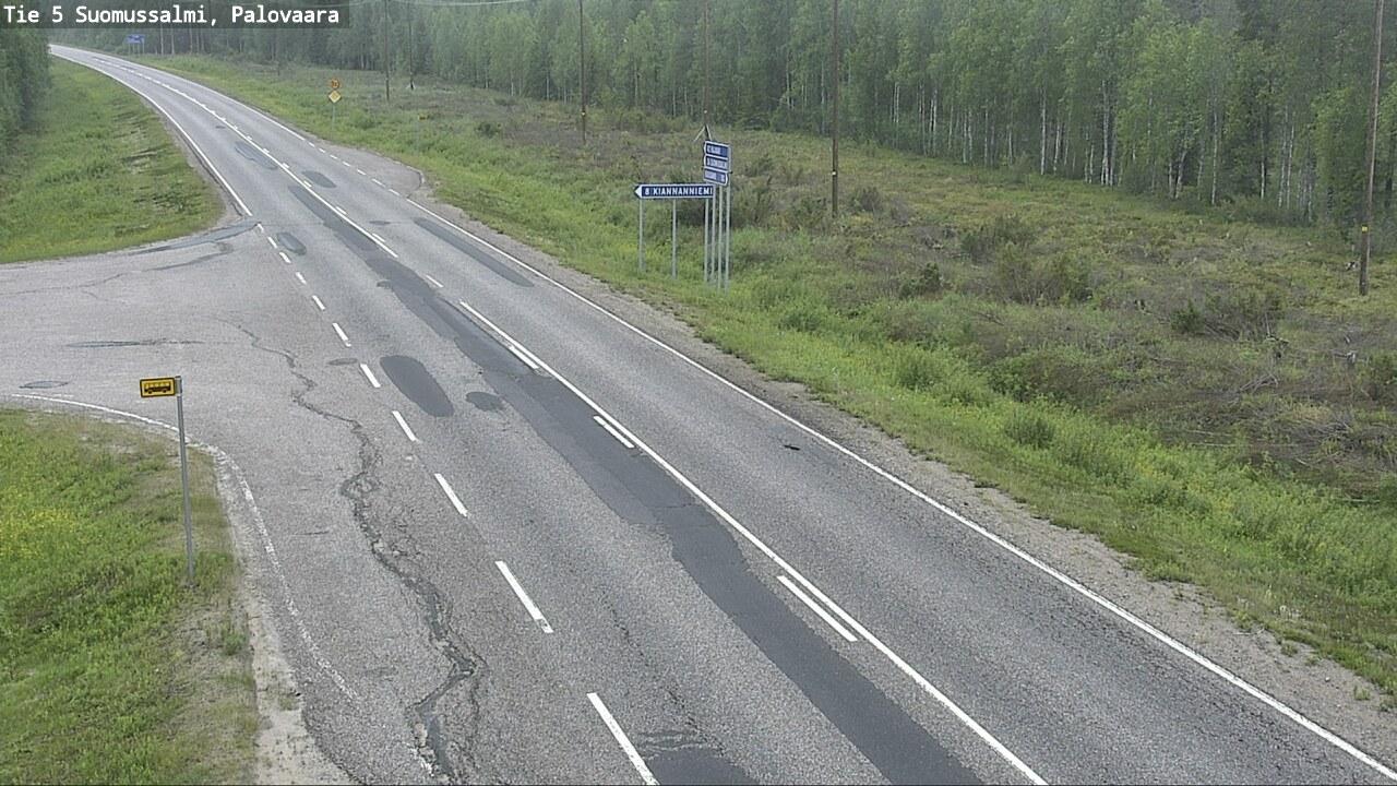 Kelikamerat Kuva Tie 5 Suomussalmi, Palovaara, Suomussalmi, Kainuu