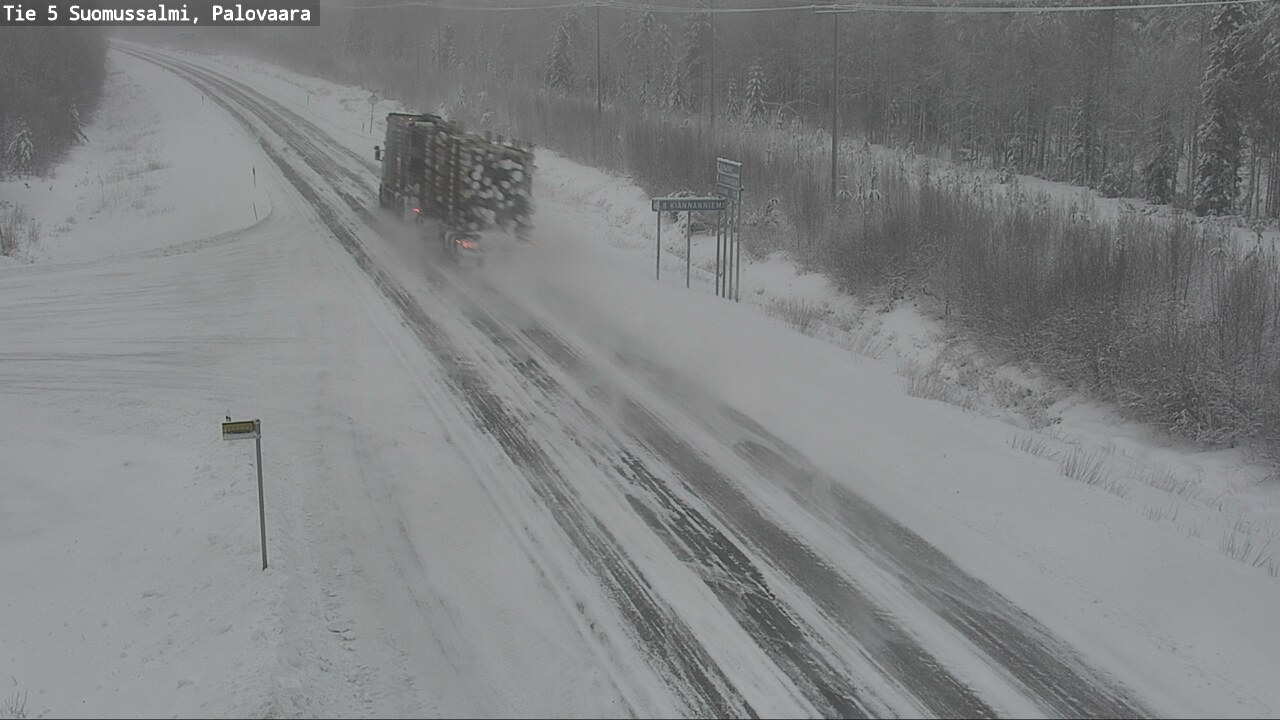 Weather Camera Image Road 5 Suomussalmi, Palovaara, Suomussalmi, Kainuu