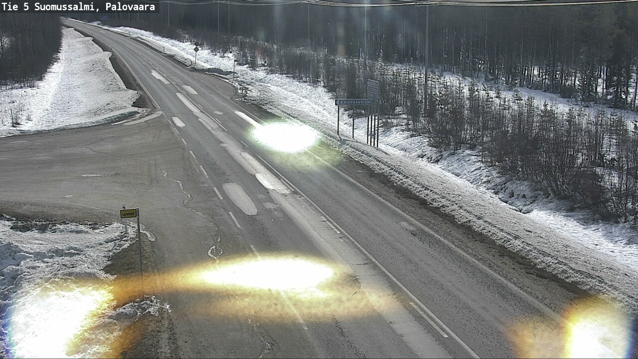 Weather Camera Image Road 5 Suomussalmi, Palovaara, Suomussalmi, Kainuu