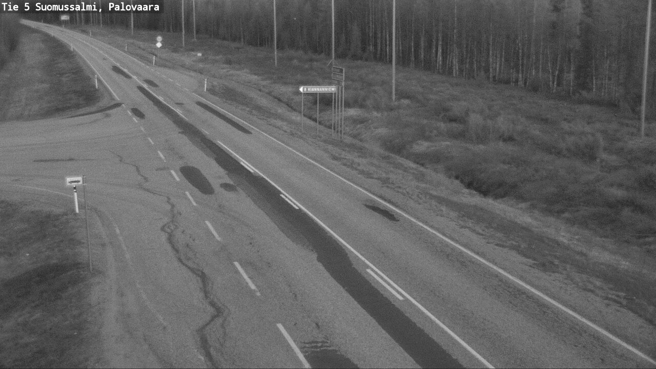 Weather Camera Image Road 5 Suomussalmi, Palovaara, Suomussalmi, Kainuu