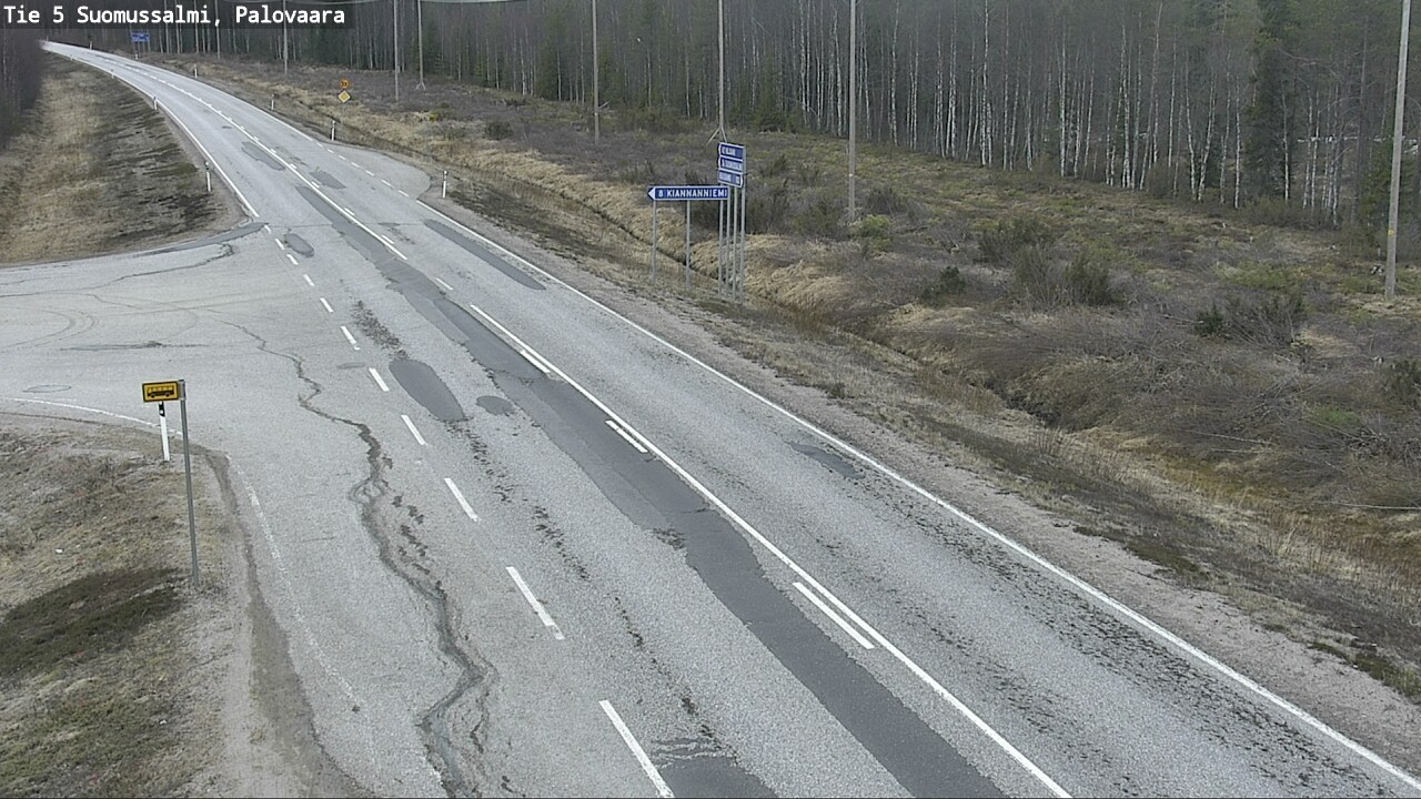 Kelikamerat Kuva Tie 5 Suomussalmi, Palovaara, Suomussalmi, Kainuu