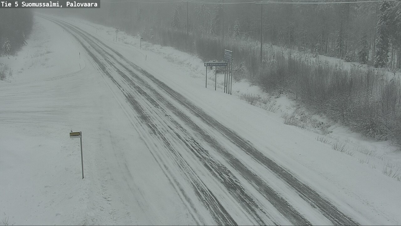 Weather Camera Image Road 5 Suomussalmi, Palovaara, Suomussalmi, Kainuu