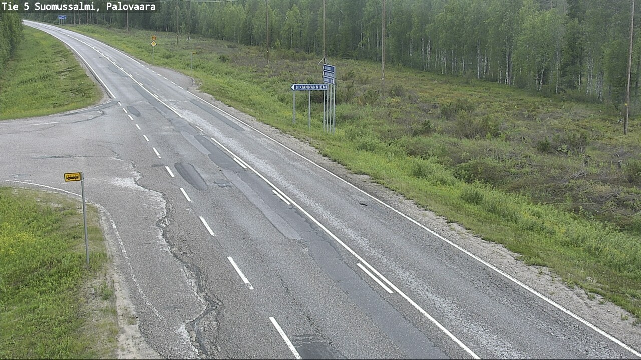 Kelikamerat Kuva Tie 5 Suomussalmi, Palovaara, Suomussalmi, Kainuu
